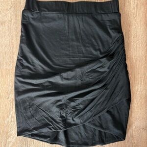 Lovers + Friends High-Waisted Fitted Black Mini Skirt